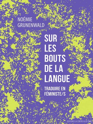 cover image of Sur les bouts de la langue